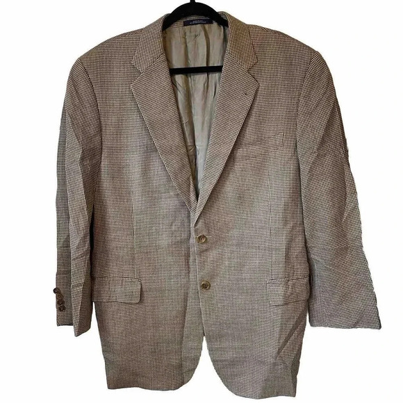 JOSEPH ABBOUD nordstrom Silk Wool Suit blazer jacket sport coat 44 R Pockets - Picture 1 of 7